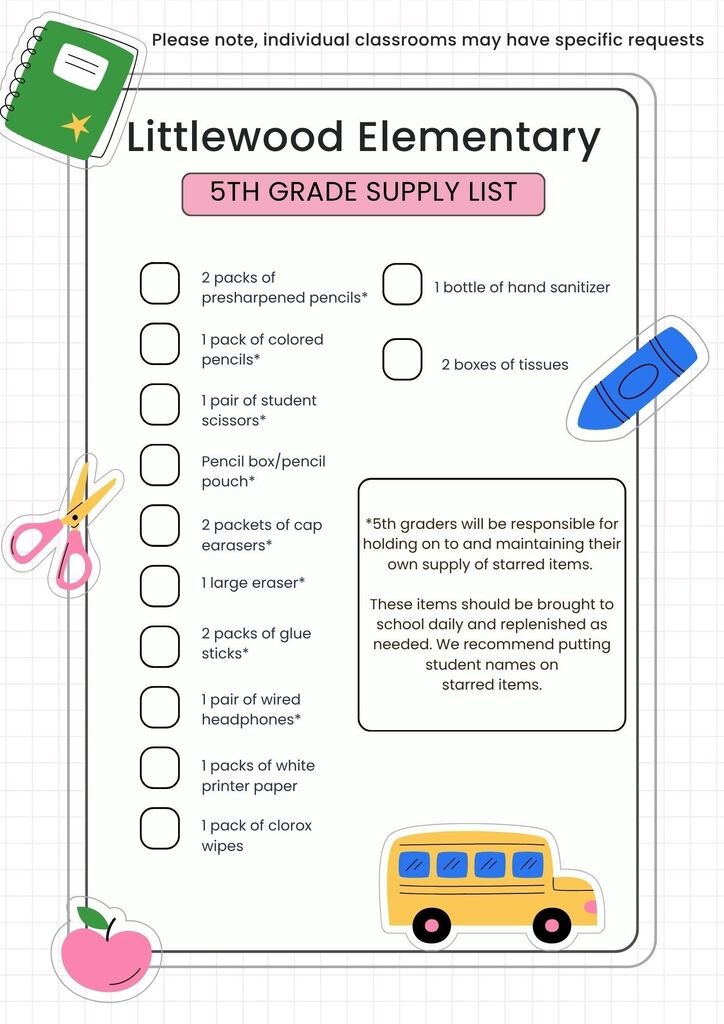 Class Supply Lists