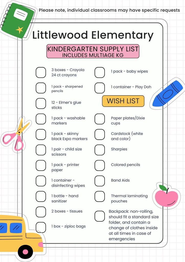 Class Supply Lists