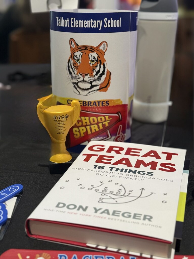Talbot Elementary celebrates school spirit - book on Great Teams