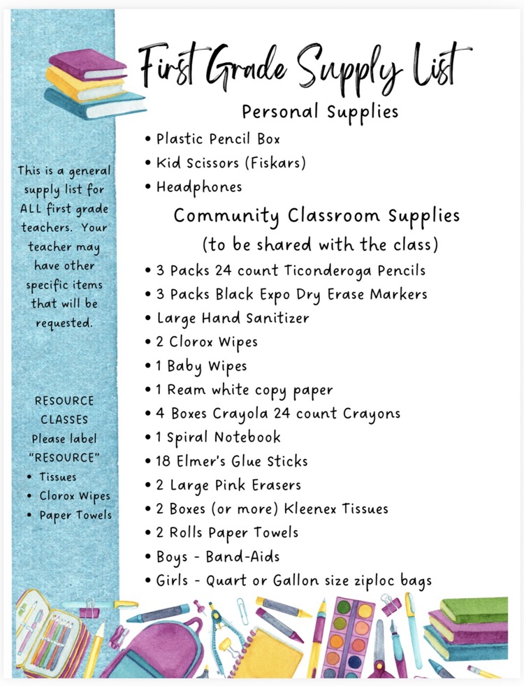 supply list 2026