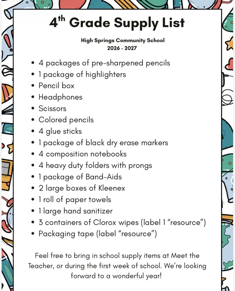 supply list 2026