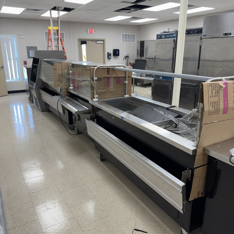 Lunch serving line  