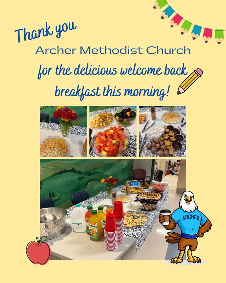 Delicious breakfast treats welcomed teachers this morning!