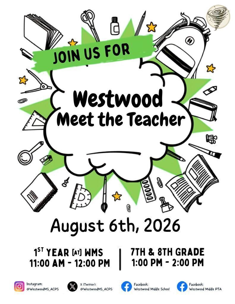 (ENG) Westwood MS – Meet the Teacher  Flyer 26-27
