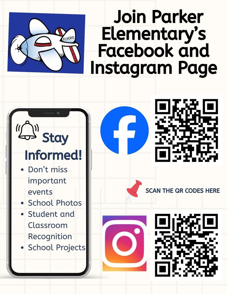 QR code with logos from Facebook and Instagram