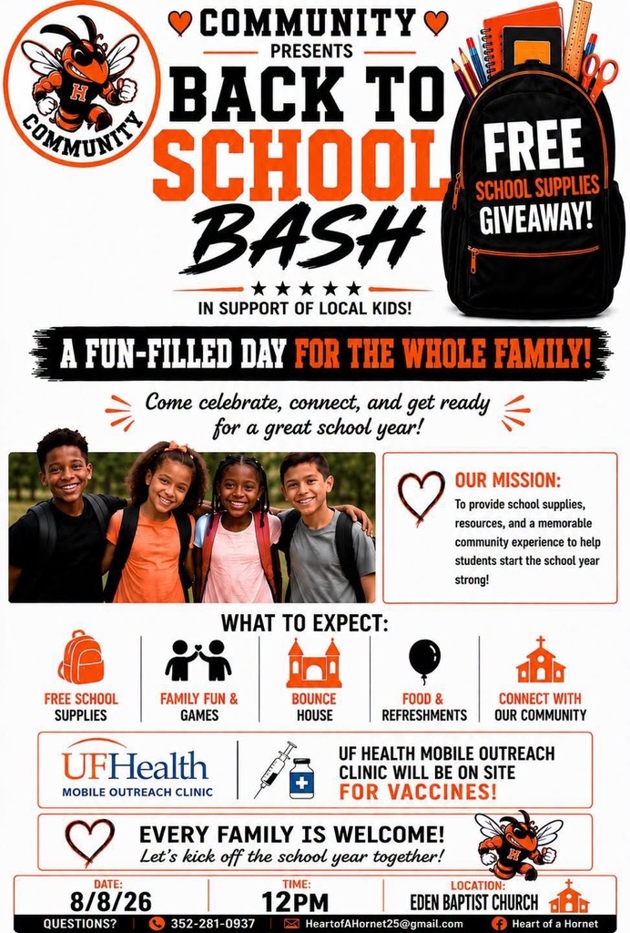 Back to school bash flyer