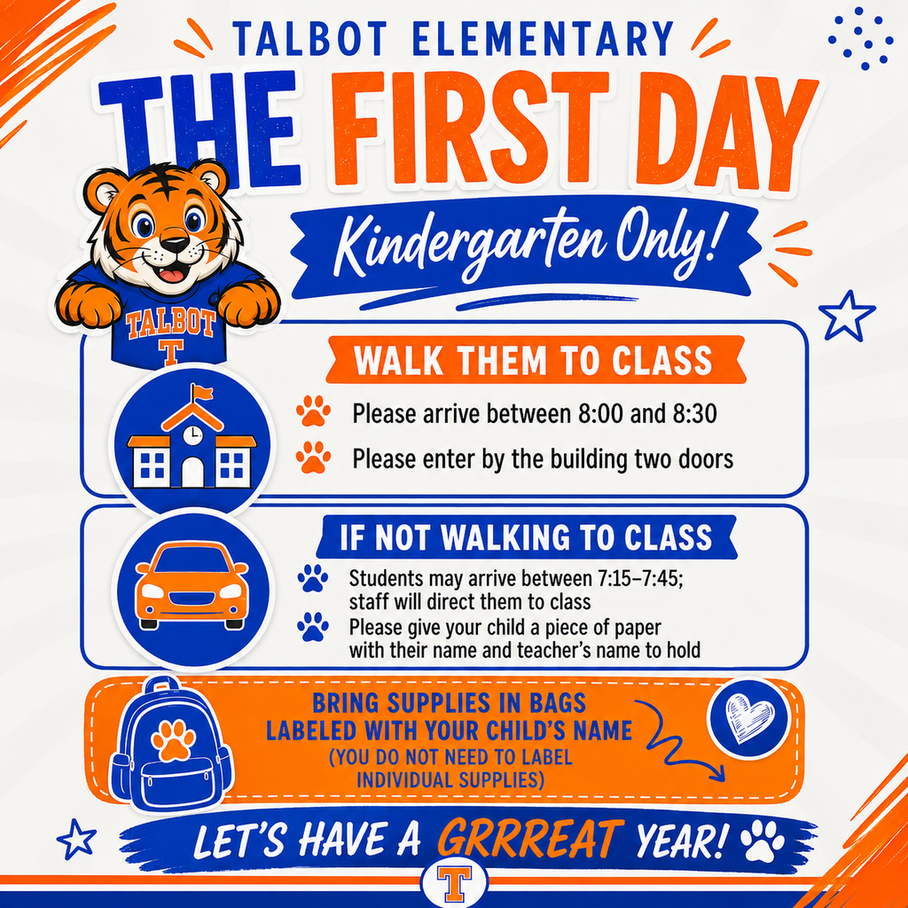 Kindergarten Family First Day information