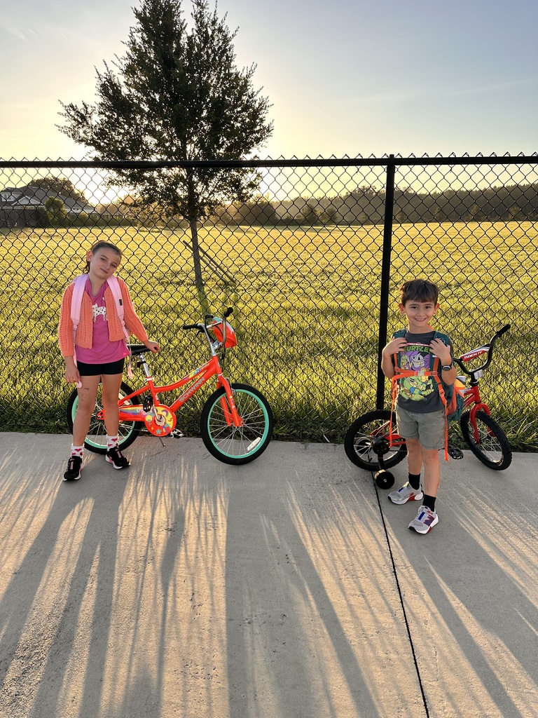 two kids with bikes