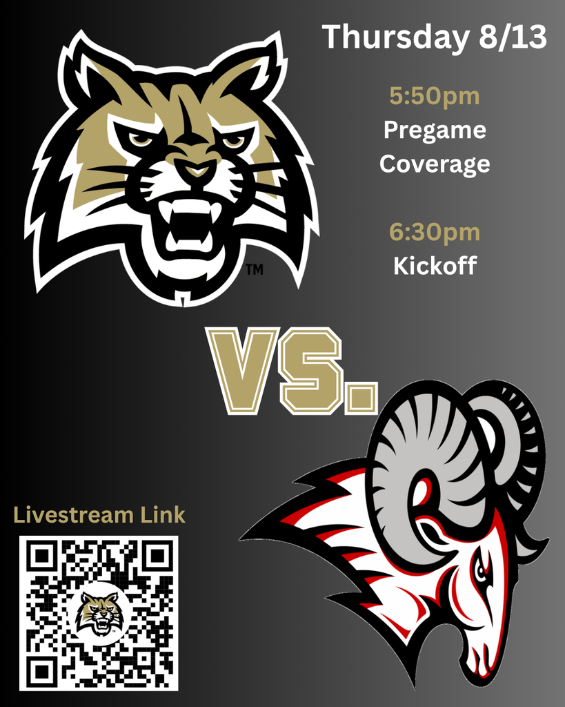 Thursday 8/13 5:50pm Pregame Coverage 6:30pm Kickoff. Watch the Bobcats vs. the Rams. Livestream link in the post.