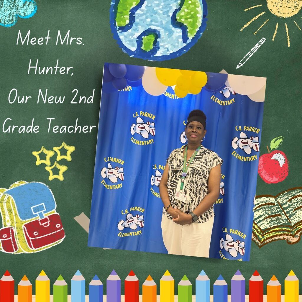 School theme clipart with frame in center for teacher photo