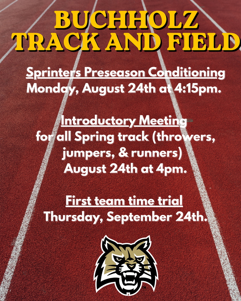 Sprinters Preseason Conditioning Monday August 24, 4:15pm. Introductory Meeting August 24 at 4pm. First team Trial Thursday September 24.