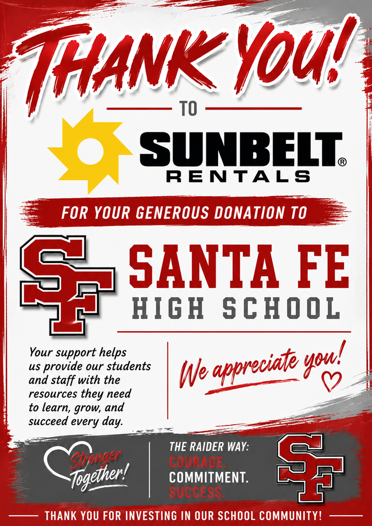 Sunbelt Rental Thank you Flyer