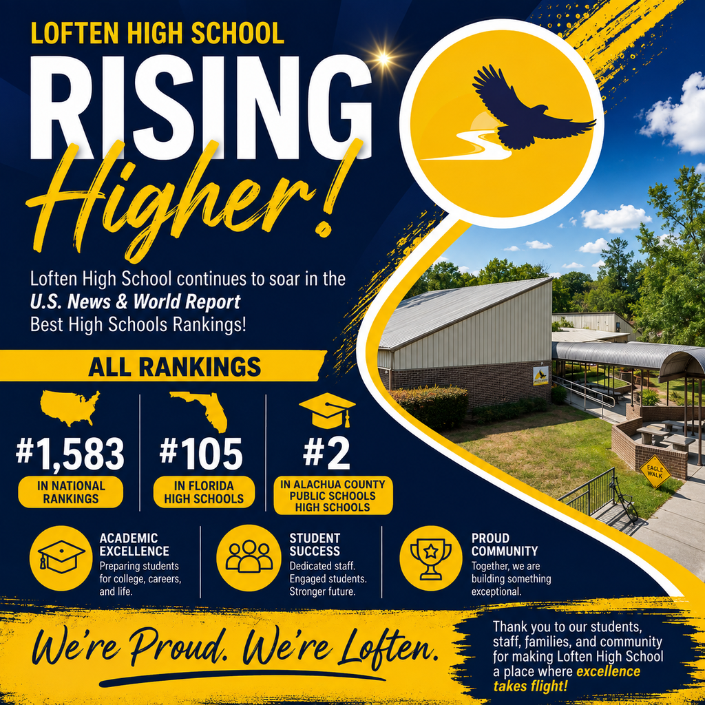 Loften High School Rising Higher - now ranked #2 high school in the district
