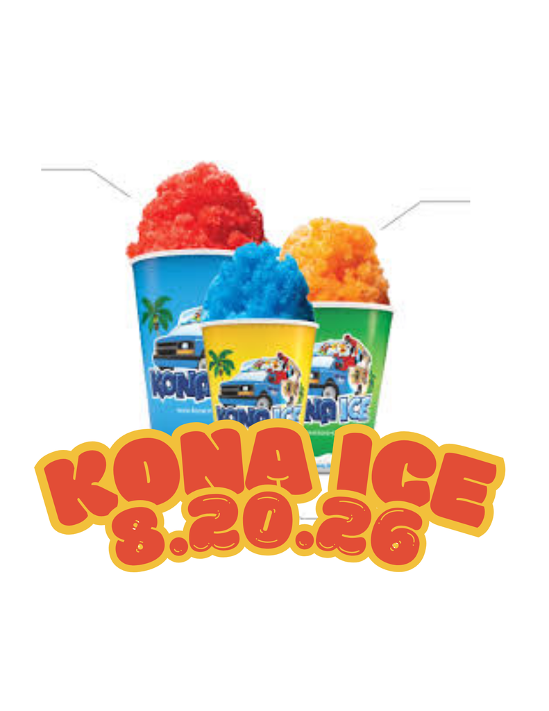 Kona Ice will be on campus August 20, 2026