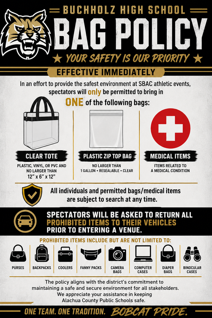 SBAC Bag Policy