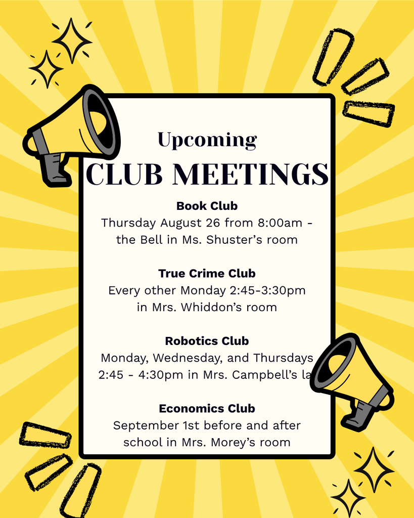 upcoming club meetings