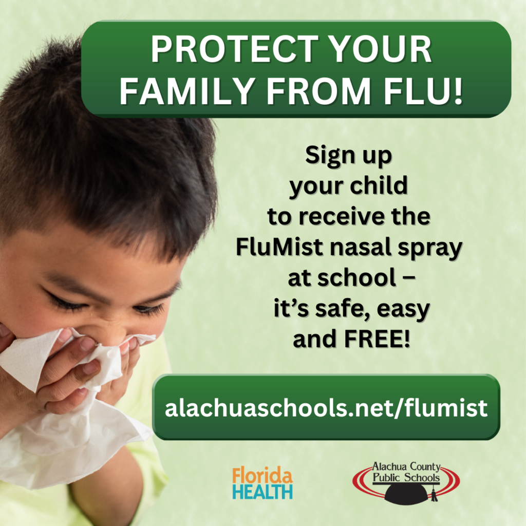 Flu Mist protection alachuaschools.net/flumist