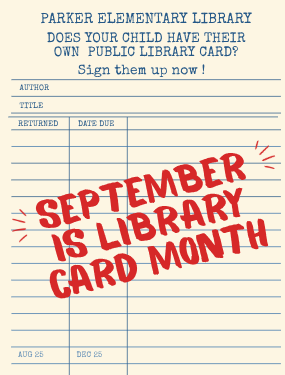 Old library card with information about signing up for a library card