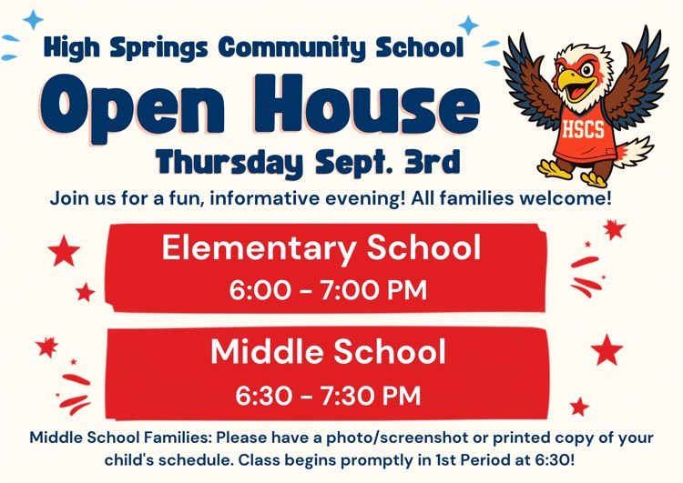 HSCS open house 2026