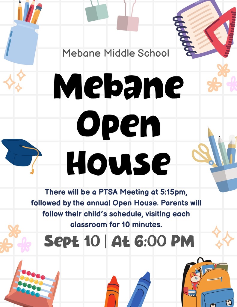 Mebane Open House Sept. 10 at 6:00pm
