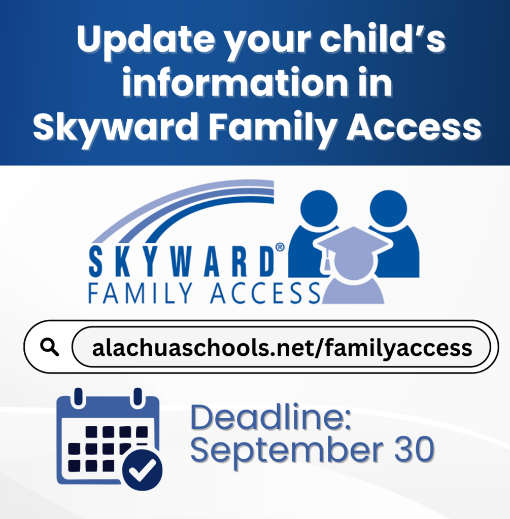 Family Access Annual Updates alachuaschools.net/familyaccess