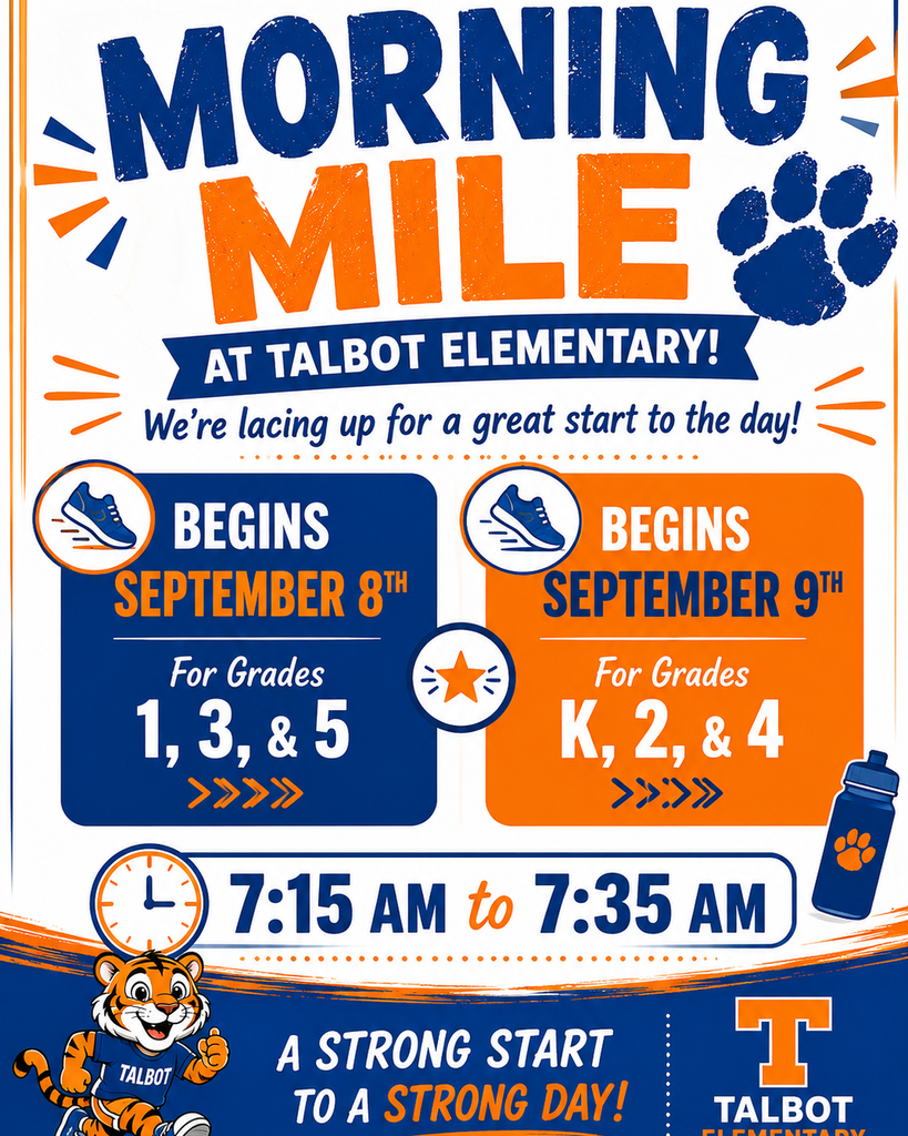 Morning Mile at Talbot Elementary