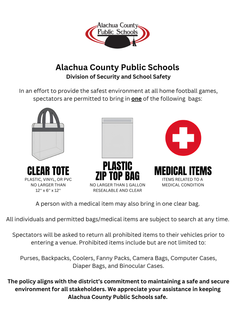 ACPS Clear Bag Policy