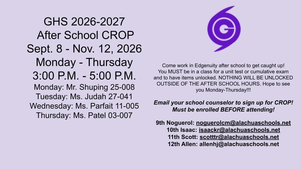 After School CROP