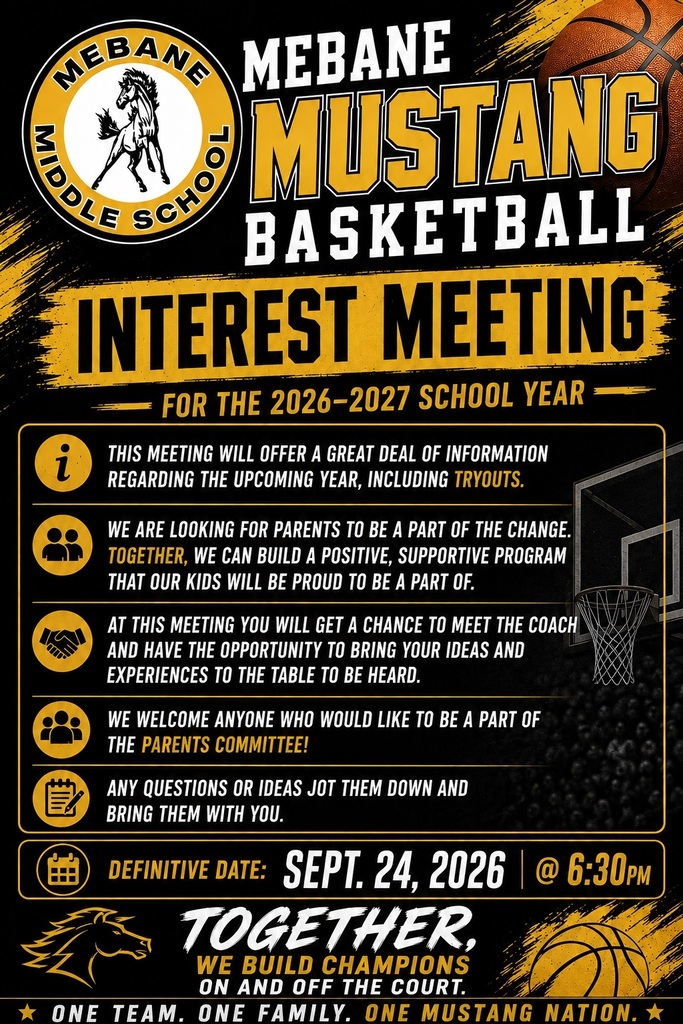 Mebane Basketball Interest Meeting Flier