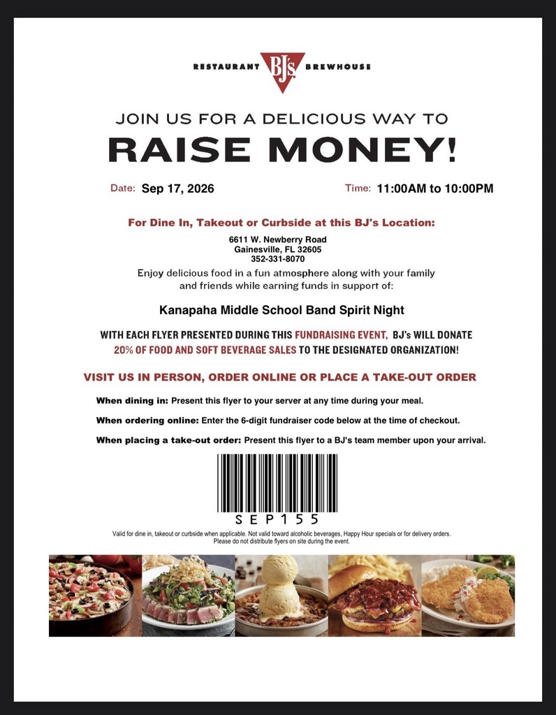 Band Fundraiser, this Thursday!