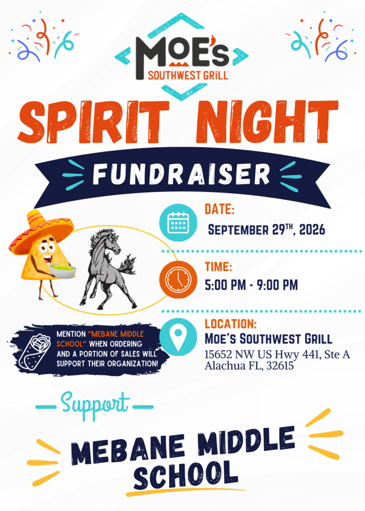 Moes Mebane PTSA Spirit Night Flyer for Sept. 29