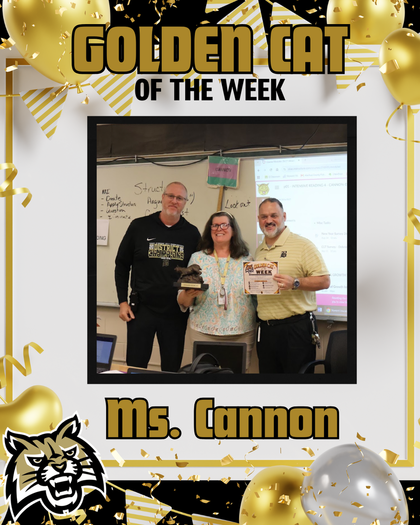 Ms. Cannon is our Golden Cat of the Week!