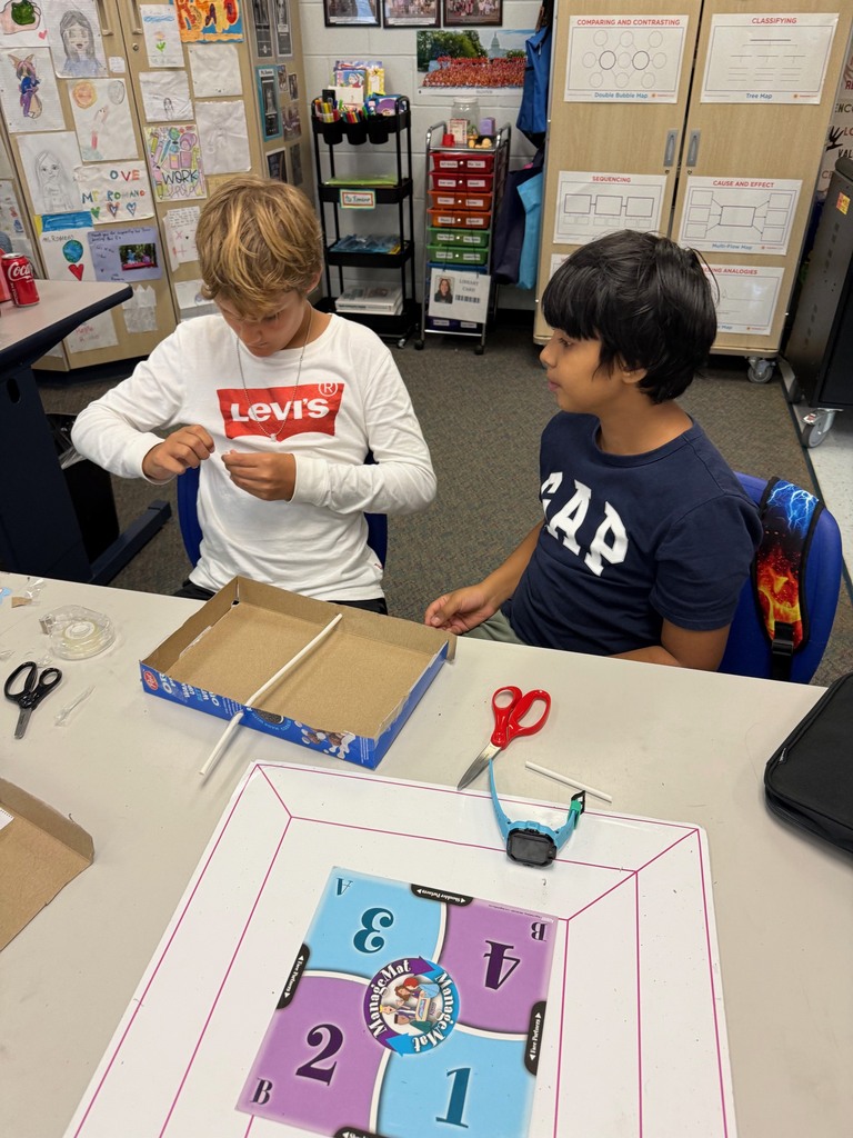 3rd grade students complete a STEM project while also highlighting Hispanic Heritage month