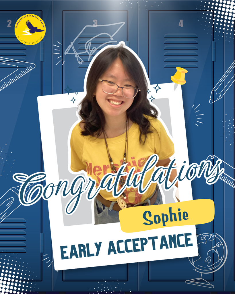 Congratulations to Sophie