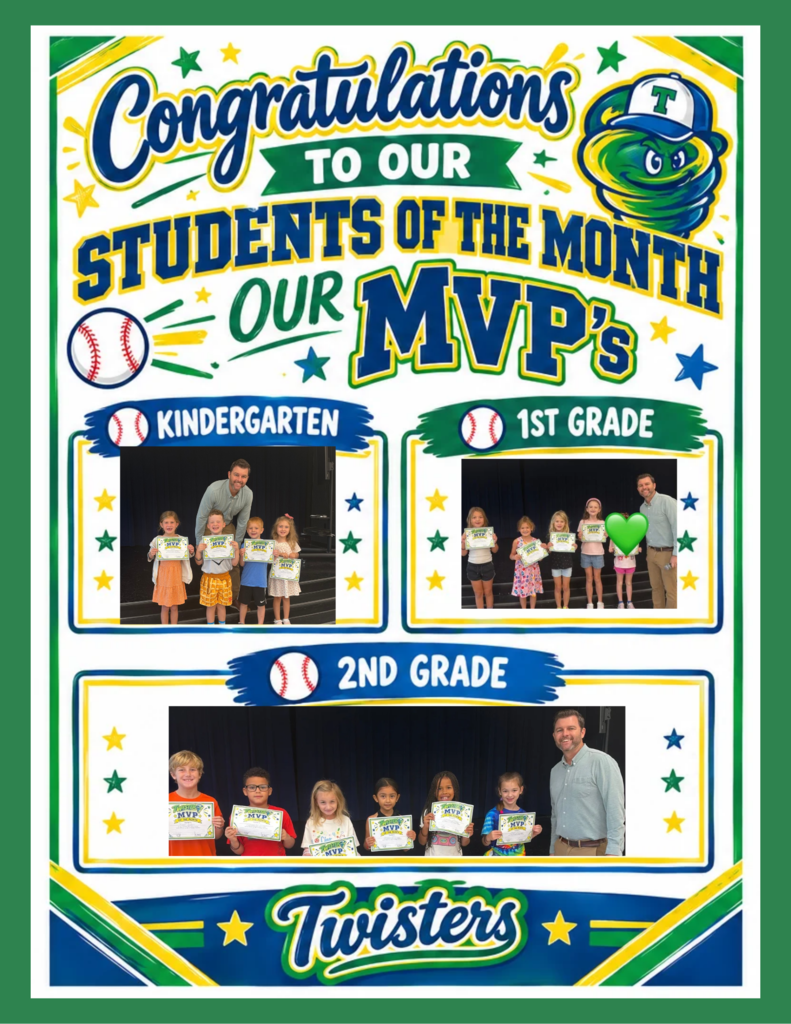 green blue and yellow background with pictures of students holding certificates