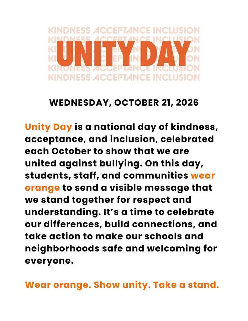 Unity Day flyer