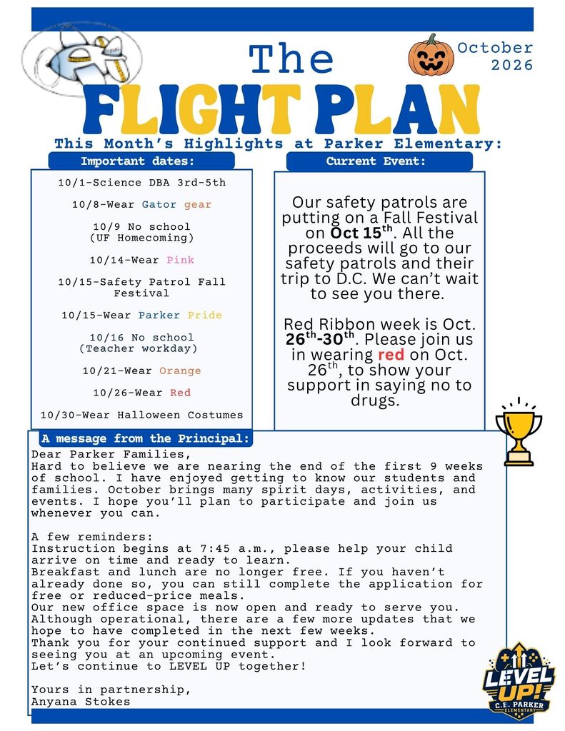 The Flight Plan-October edition