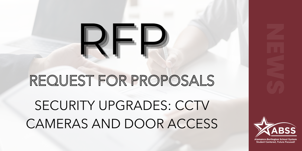 RFP Request for Proposals Security Upgrades :CCTV Cameras and Door Access
