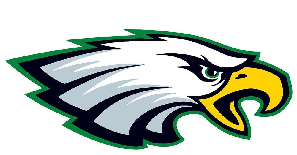 Cartoon Eagle head facing to the right