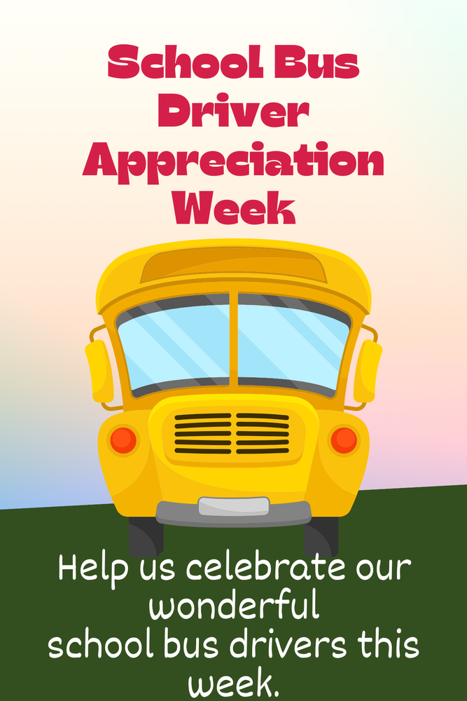 School Bus Driver Appreciation Week