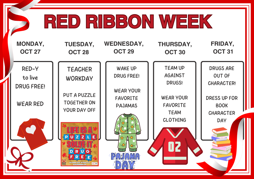 Red Ribbon Week Oct. 27th-31st