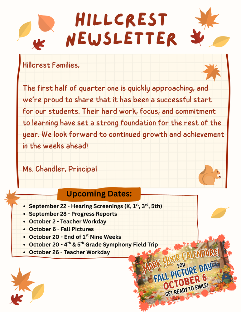 Hillcrest Newsletter