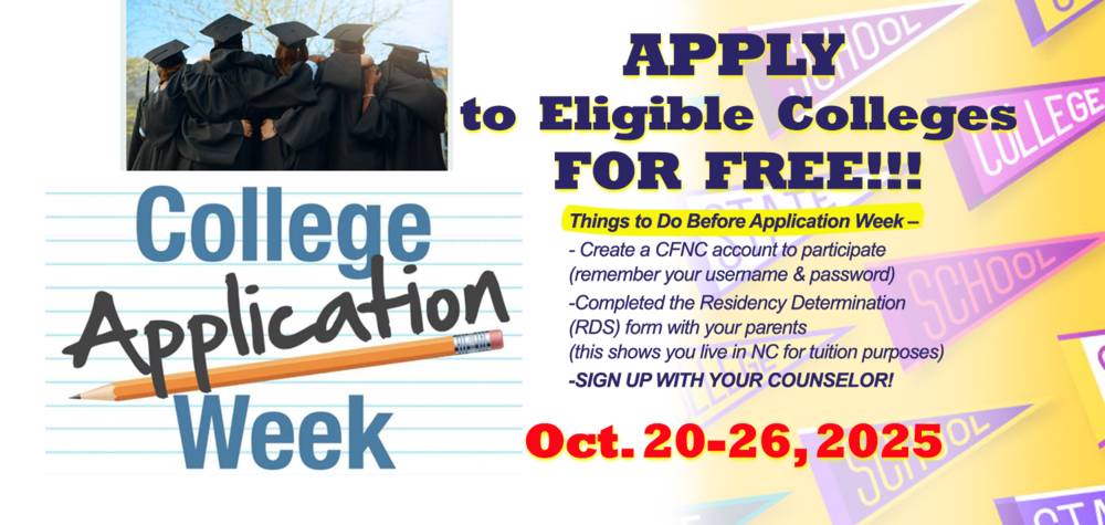 college application weel-oct 21 to 27 - apply to eligible colleges for free banner