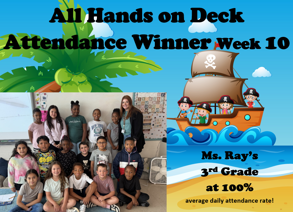 Mrs. Ray - Week 10 Attendance Campaign Winner