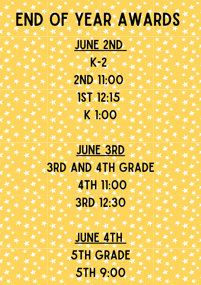 E.M. Holt -End of Year Awards