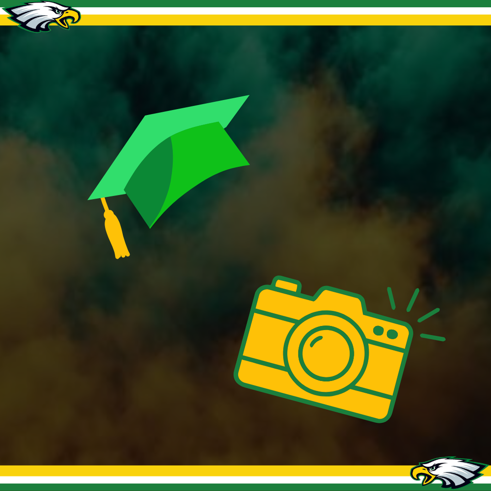 Graduation Cap and Camera clipart