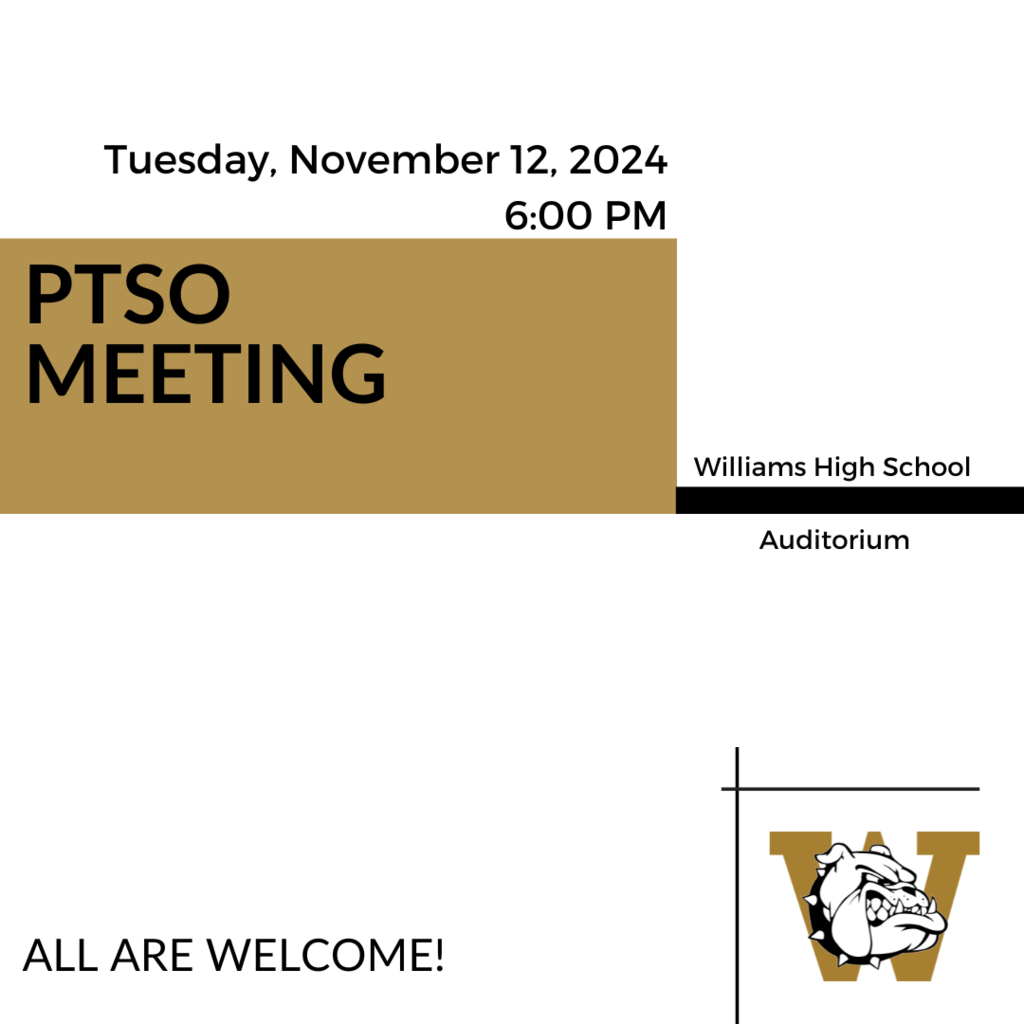 Gold block with black writing and the WHS Symbol