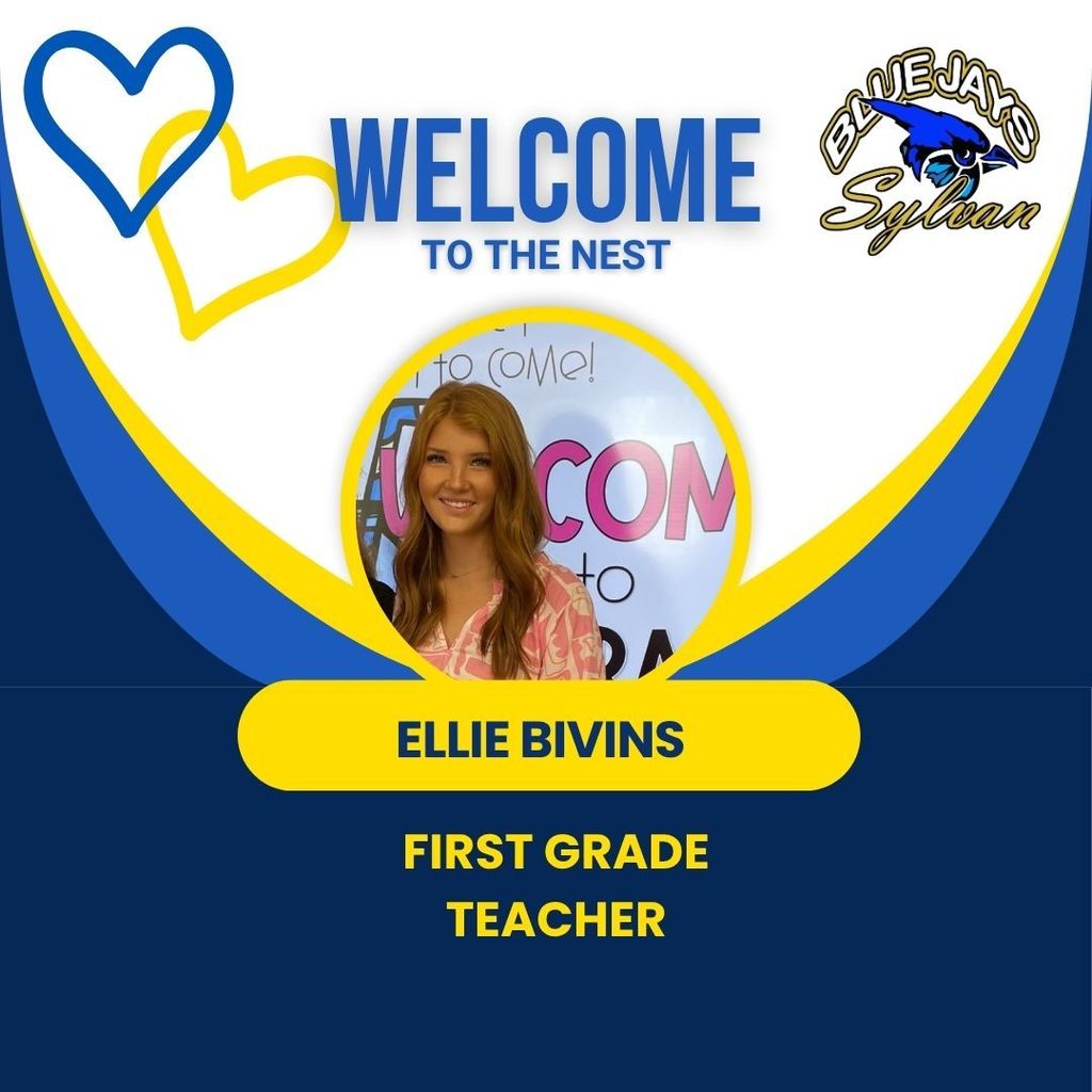 It's a Wonderful Wednesday to welcome some of our new Blue Jays to the Nest! Hi everyone! My name is Ellie Bivins, and I’m so excited to be joining the Sylvan Elementary family as a 1st grade teacher this year! I’m proud to be from Alamance County and an Alamance Scholar. I earned my bachelor’s degree in Elementary Education from Elon University and am currently pursuing my Master’s in Innovation there as well. As this is my first year at Sylvan, I’m eager to learn, grow, and make meaningful connections. From the very beginning, Sylvan has felt like a supportive family, and I can't wait to start this journey with our amazing students and staff!