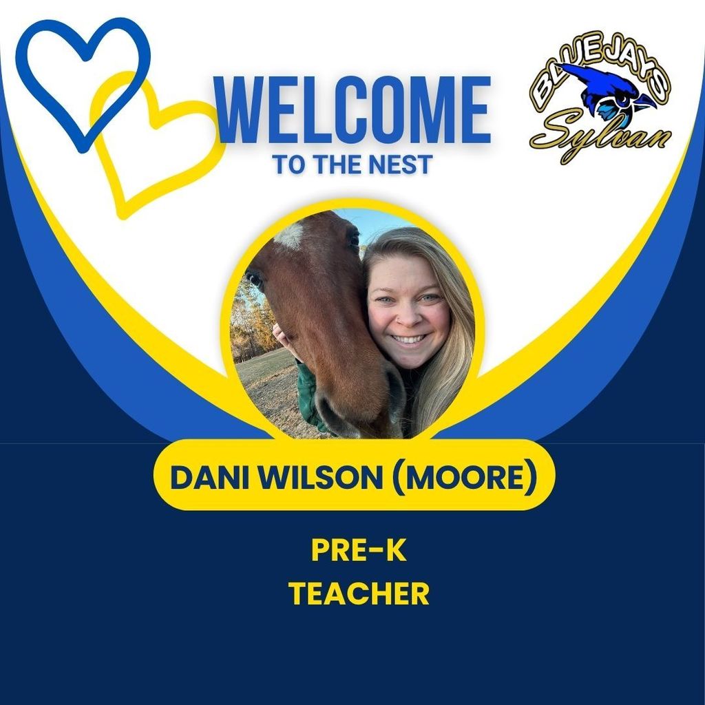 It's a Wonderful Wednesday to welcome some of our new Blue Jays to the Nest! Hi y'all! I’m Dani Wilson (though my email will be under Danielle Moore). I worked in ABSS pre-k for ten years at South Graham before transitioning to kindergarten at The Hawbridge School for three years. I’m so excited to be at Sylvan, just a mile down the road from my home, and working with Mrs. Hamilton again. Fun fact: I, a student, taught on her kindergarten team! I love animals, being near the water, Duke basketball, reading, Diet Coke, and my sweet husband, whom I married a few weeks ago. Another fun fact - he went to Sylvan, and I’ll be teaching in the same classroom where he attended 5th grade! When I’m not teaching, you might find me caring for the horses right next door at our friend Penny’s farm!