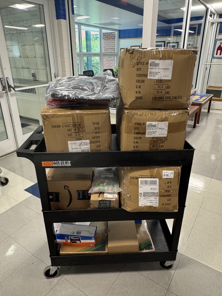 We would like to give a huge Blue Jay Shoutout to our anonymous "Angel Donor" who stopped by today to drop off bulk orders of school supplies. You may see boxes, but those boxes hold crayons, paper, pencils, bookbags, scissors, markers, folders, and erasers, all to ensure that EVERY Blue Jay is able to experience success and have all that they need at school! We appreciate our community donors! #sylvanisourhappynest #buildinggreatness